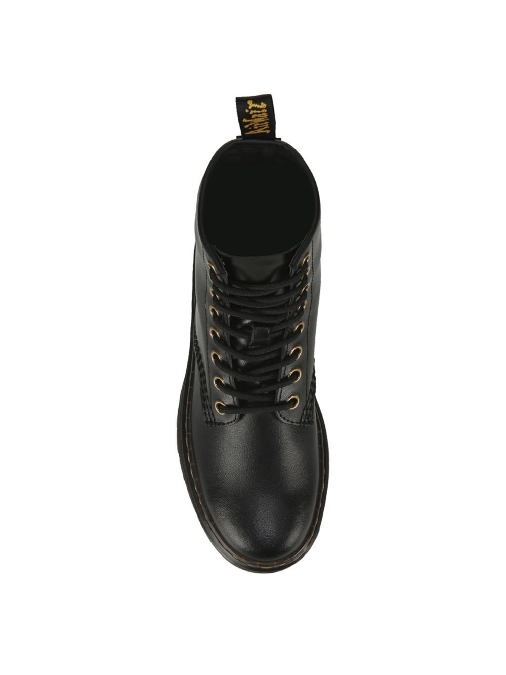 Dr. Martens Zavala Women Size 7 Black Hydro Leather Combat Boots NEW - Picture 2 of 13